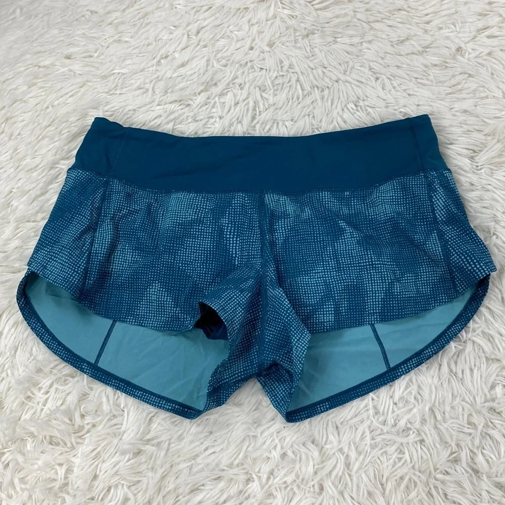 Lululemon Speed Up Short *2.5" Illusion Tidal Teal Bermuda Teal / Bermuda Teal